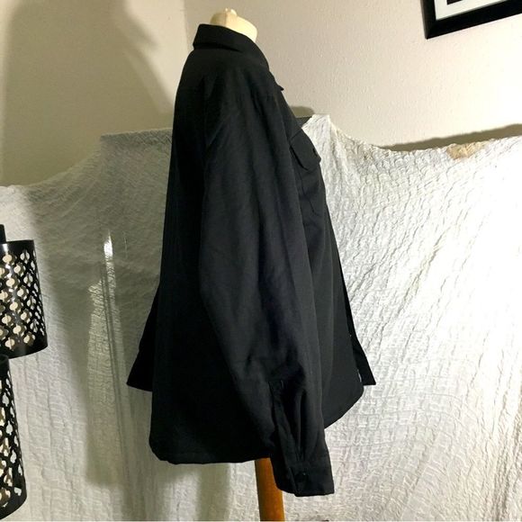 Rugged Elements Black Snap Button Shirt Jacket Size M - Picture 2 of 13